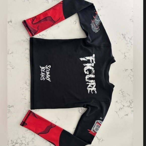 Scummy Bears Figure T.G.I.F. horror queen athleisure stretch top! - Picture 8 of 10